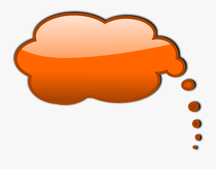 Speech Bubble Clipart Orange - Transparent Background Orange Speech Bubble, Transparent Clipart