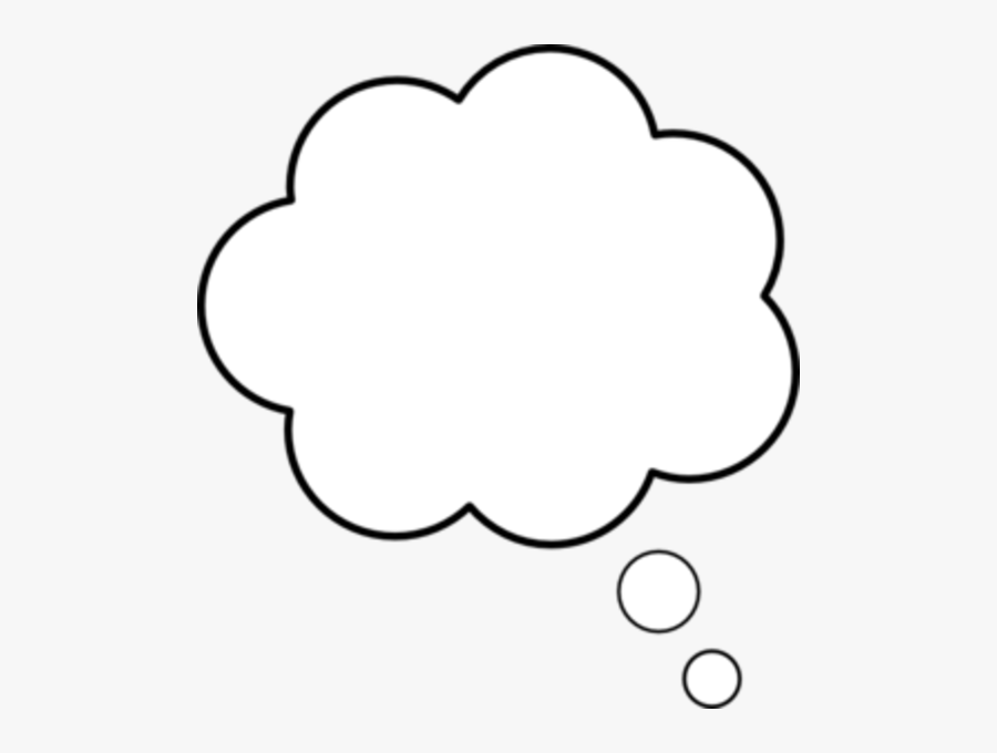 Thought Bubble Icon White, Transparent Clipart