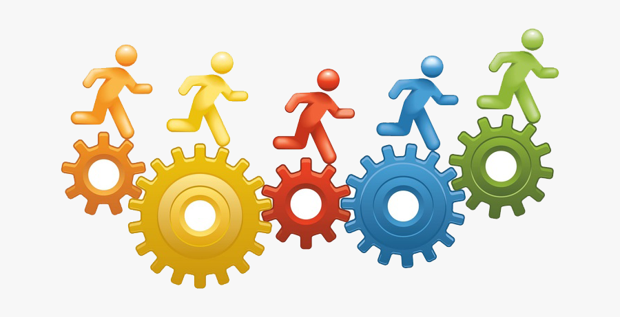 Team - Setting Wheels, Transparent Clipart