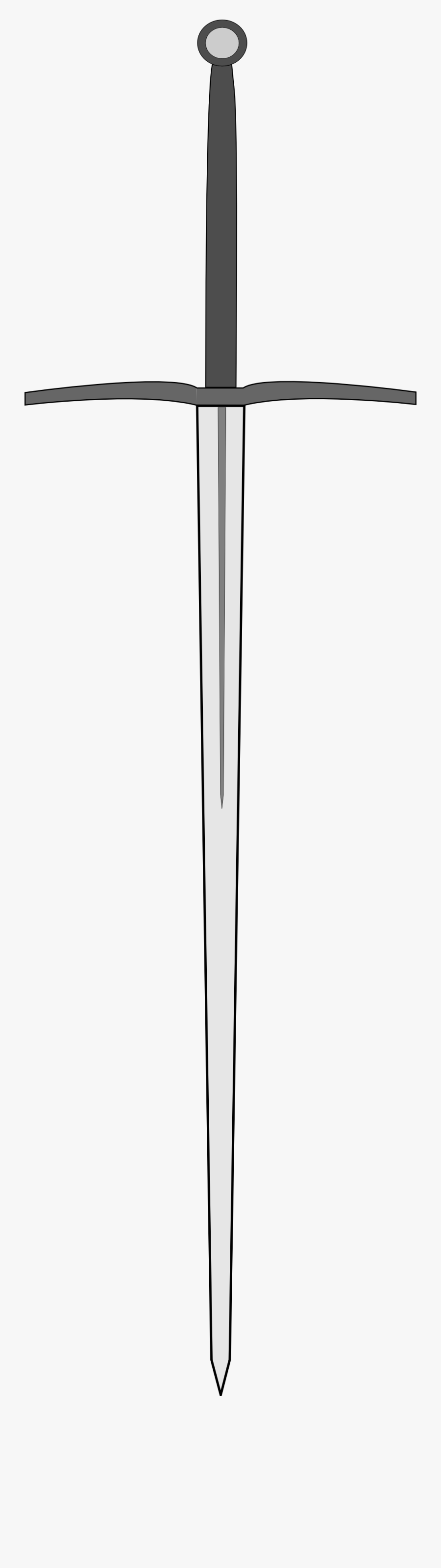 Onlinelabels Clip Art - Two Handed Sword Png, Transparent Clipart