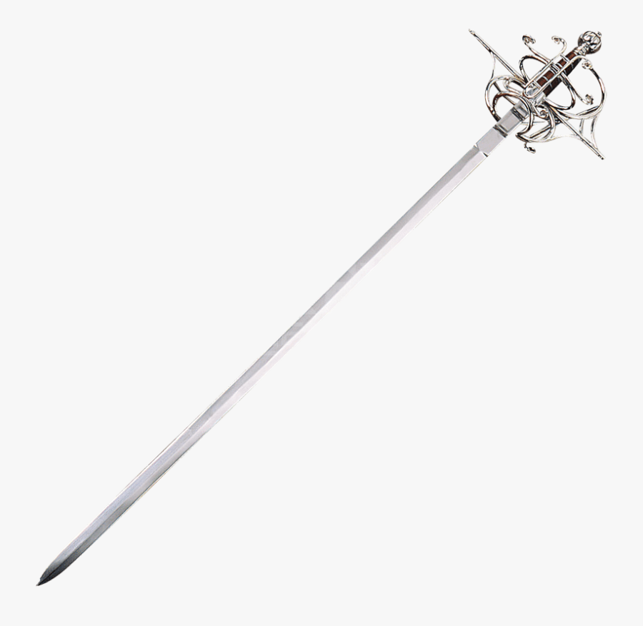 Rapier Sword Freetoedit - Brass Crown Basket Rapier, Transparent Clipart