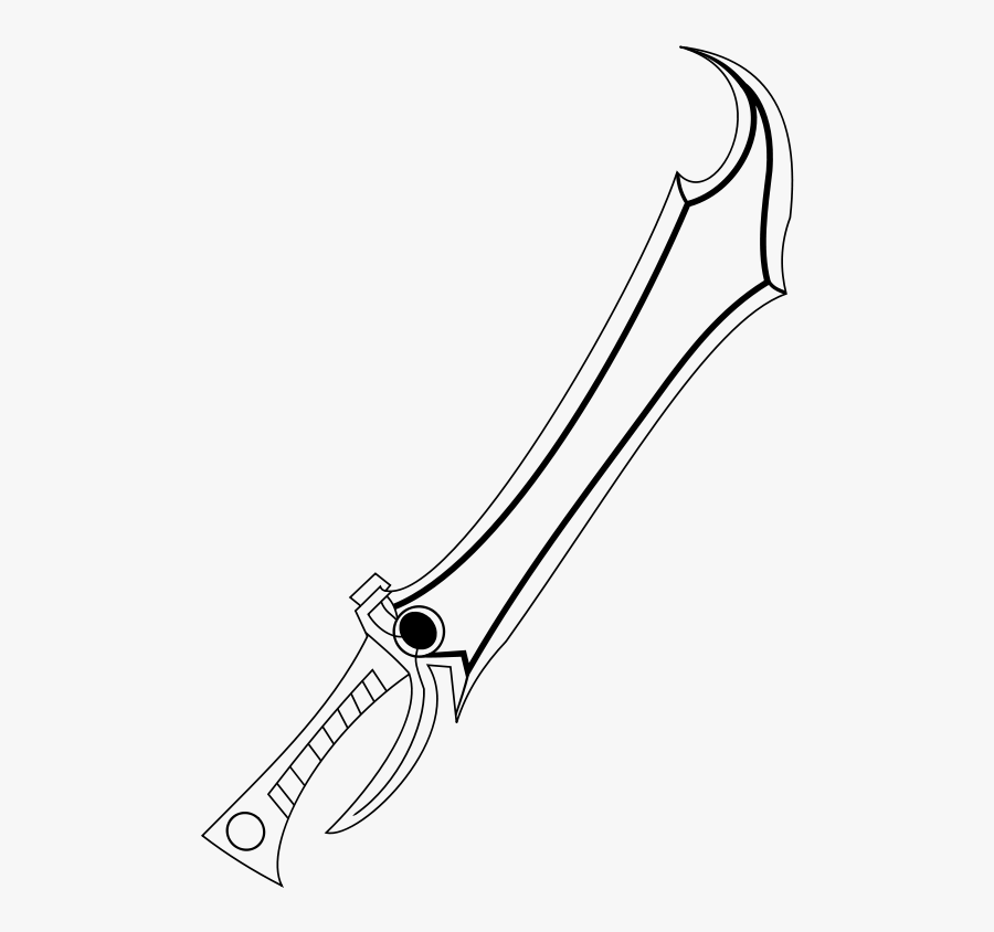 Transparent Sword Vector Png - Fantasy Sword Clip Art, Transparent Clipart