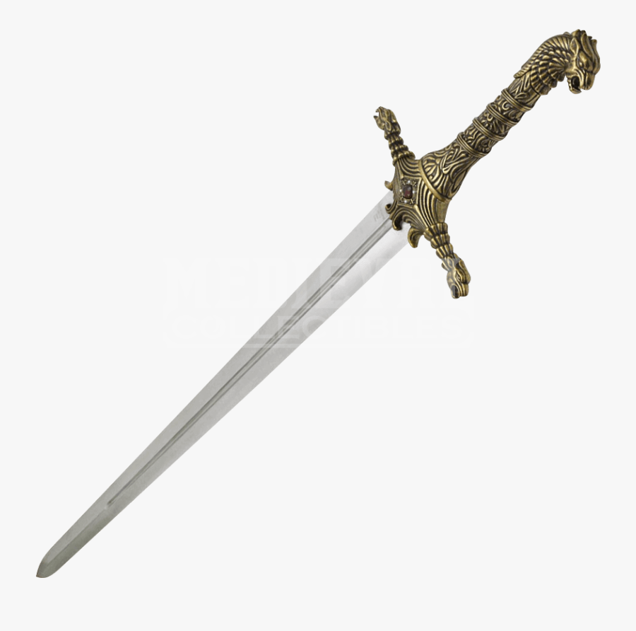 Black And Gold Sword , Png Download - Gold Game Of Thrones Sword, Transparent Clipart