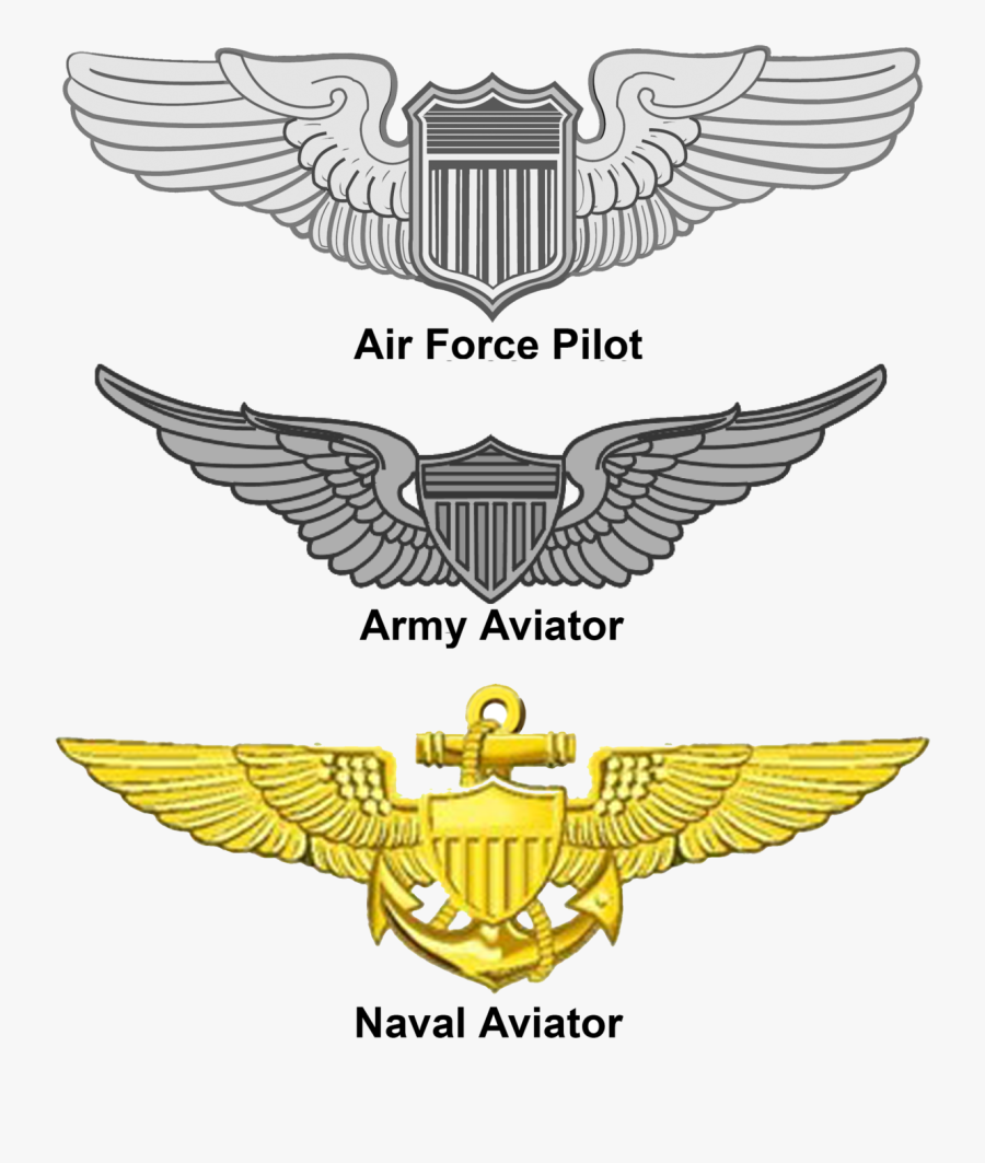 Navy Clipart Air Force Officer - Air Force Wings, Transparent Clipart