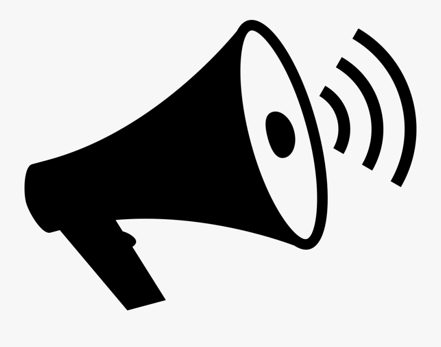 Loudspeaker With Waves Svg - Megafono Png, Transparent Clipart