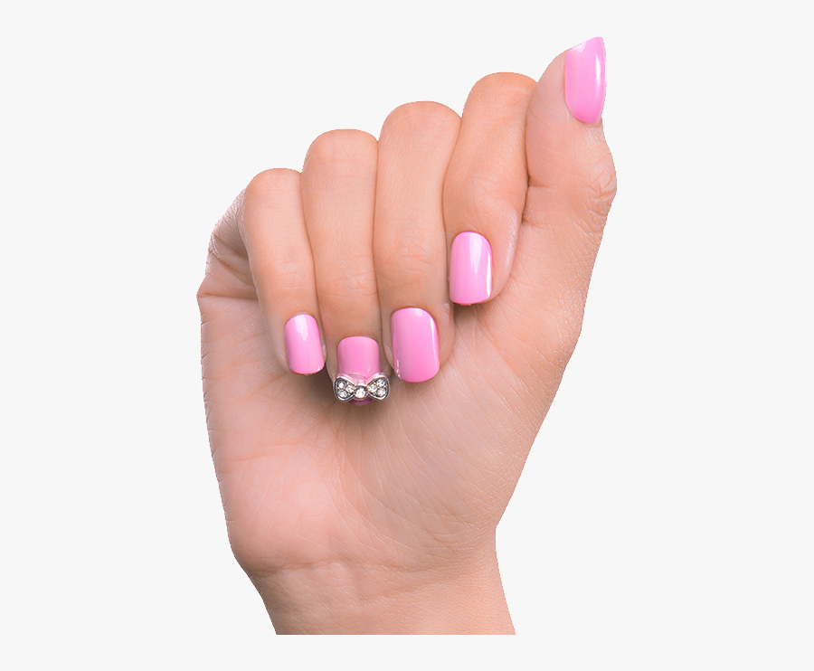 39069 - Pink Nails Png, Transparent Clipart