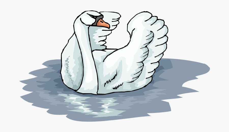 Swan Clipart Cartoon - Illustration, Transparent Clipart
