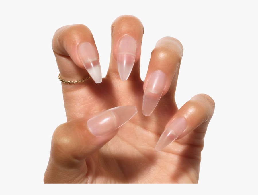 Clear Ombre Acrylic Nails, Transparent Clipart