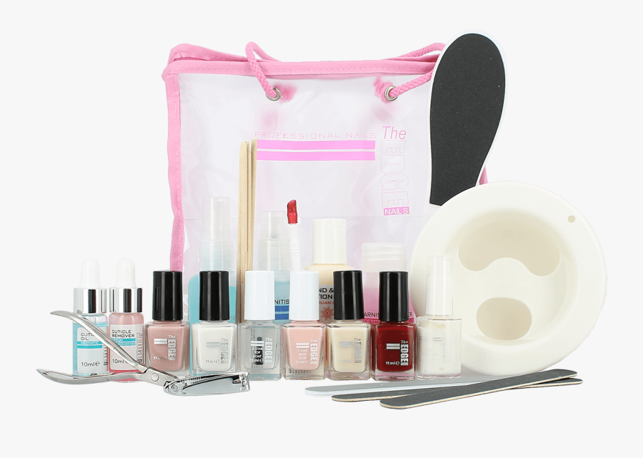 The Edge Nails Natural Manicure/pedicure Kit - Nail Polish, Transparent Clipart