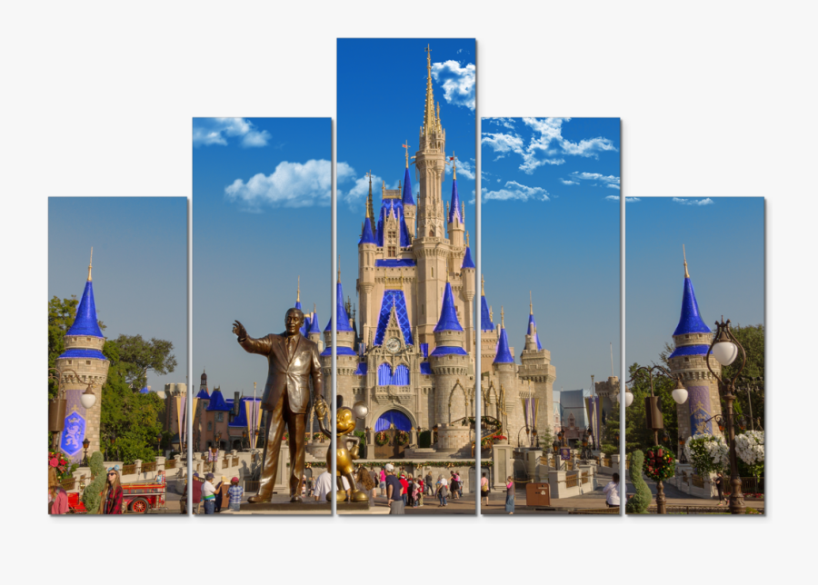 Download Wdw Hub Image - Disney World Wall Mural, Transparent Clipart