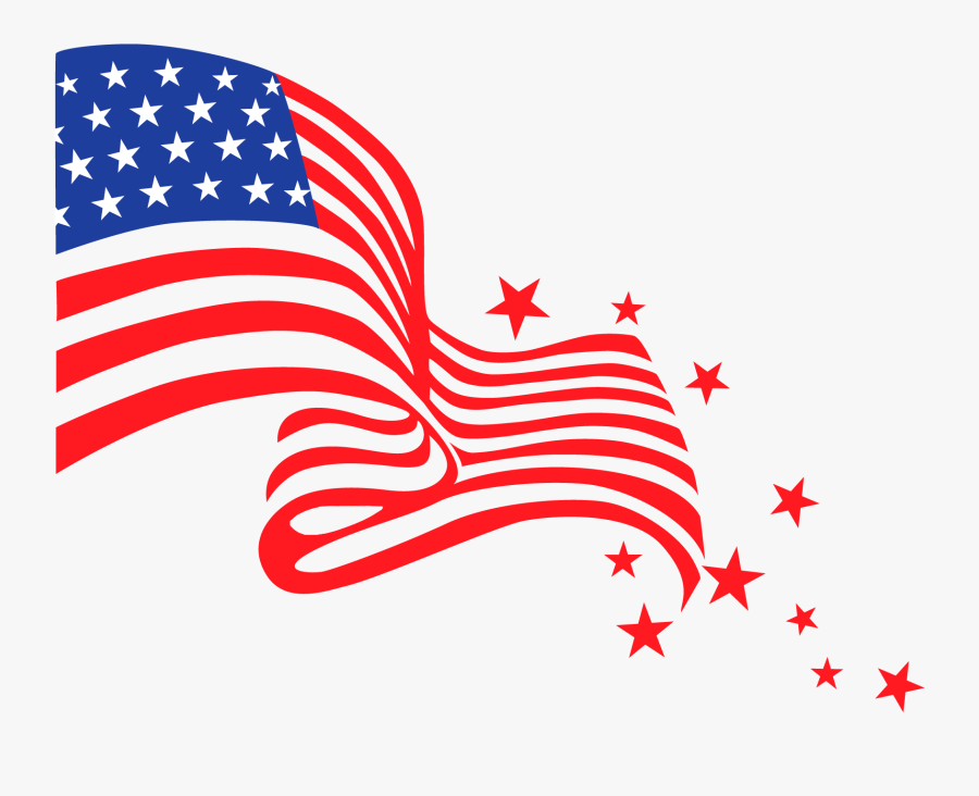 Independence Day Usa Photos - Transparent Background American Flag Clipart, Transparent Clipart