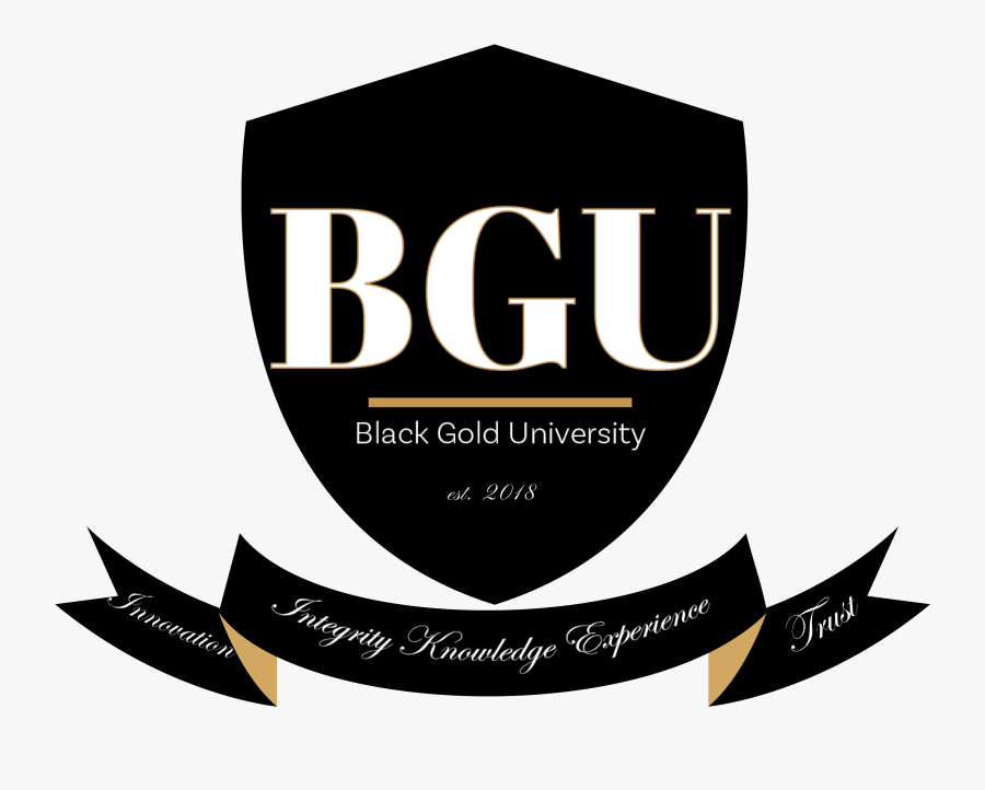 Bgu Black Gold University Crest - Illustration, Transparent Clipart