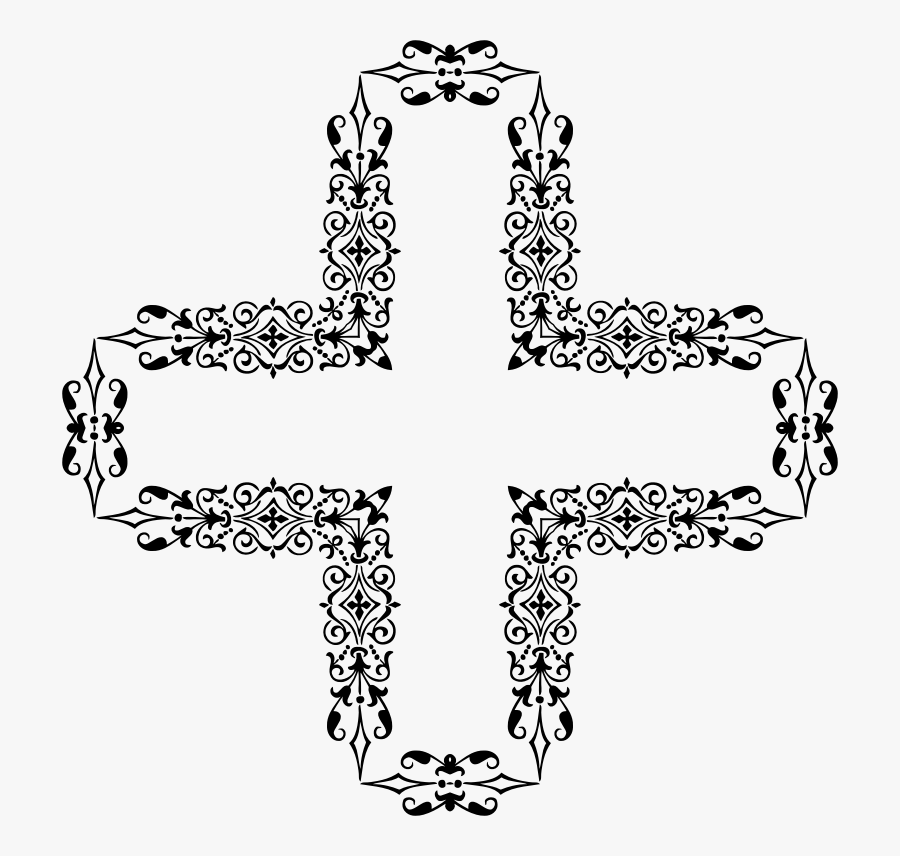 Transparent Cross Design Png - Hickory Grove Baptist Church Logo, Transparent Clipart