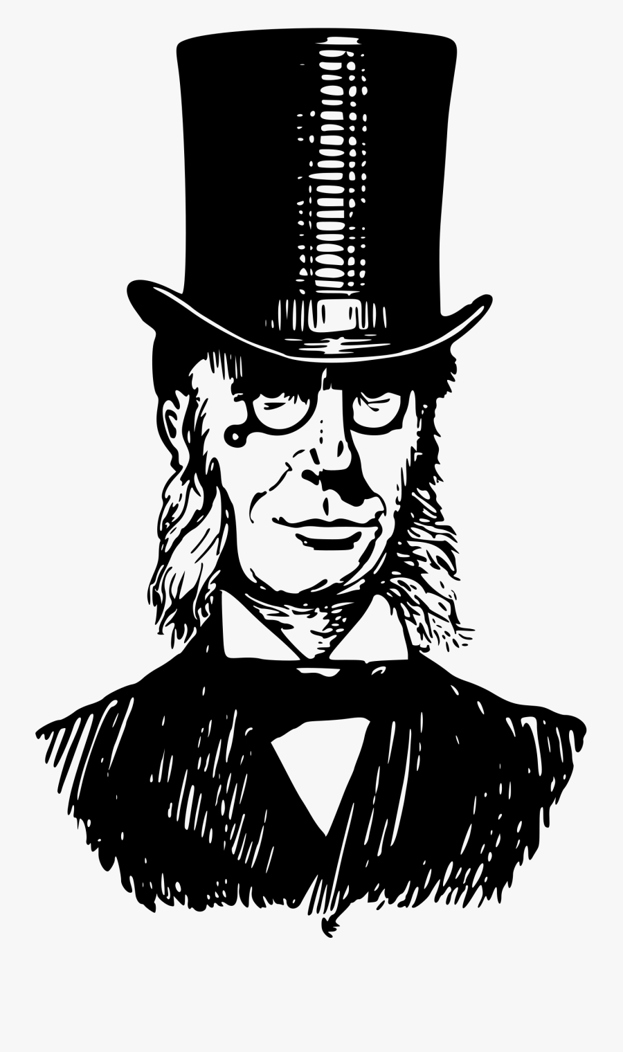 Image Royalty Free Download Clipart Man In Top - Man In Top Hat Clipart, Transparent Clipart