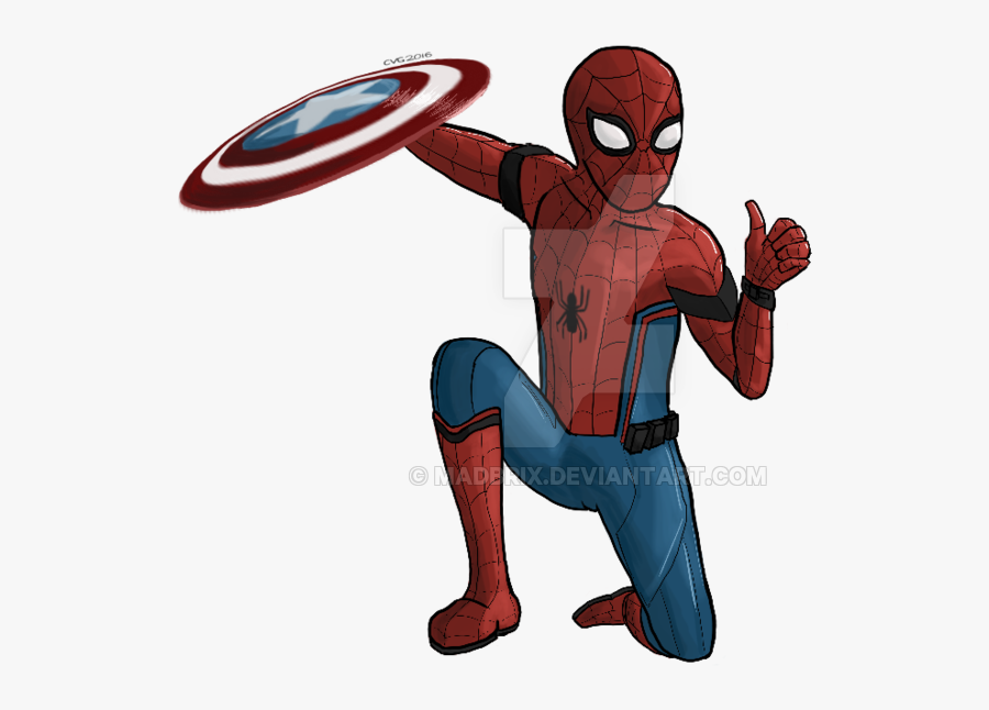 Civil War Spiderman - Spider-man, Transparent Clipart