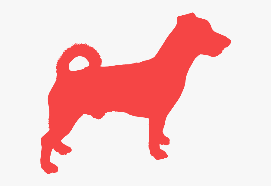 Jack Russell Silhouette Vector, Transparent Clipart