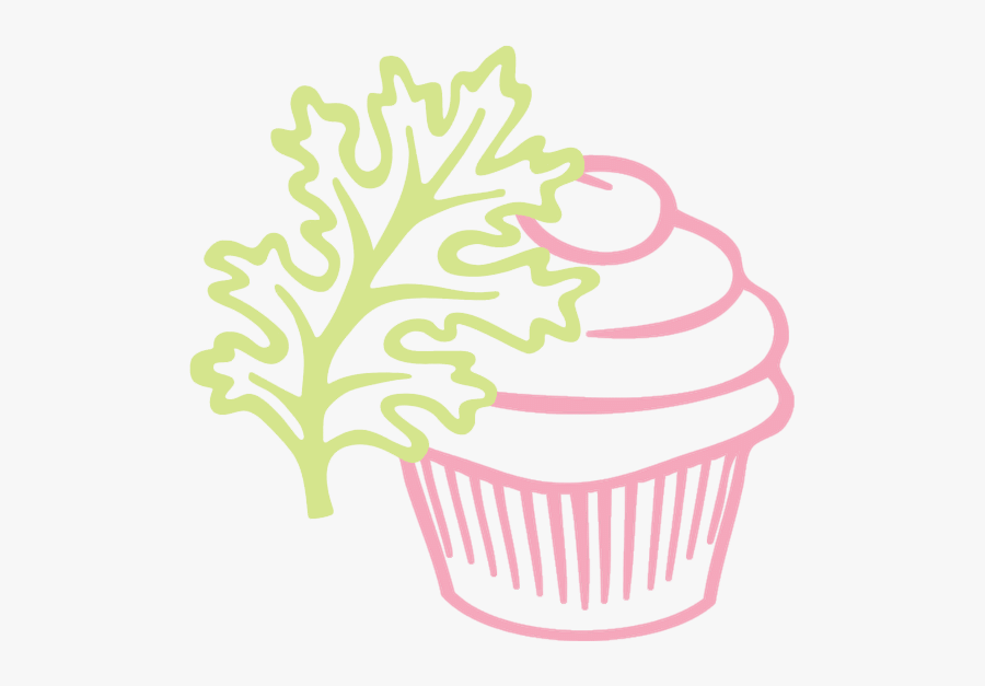 Corn Pudding - Cupcake Coloring Page, Transparent Clipart