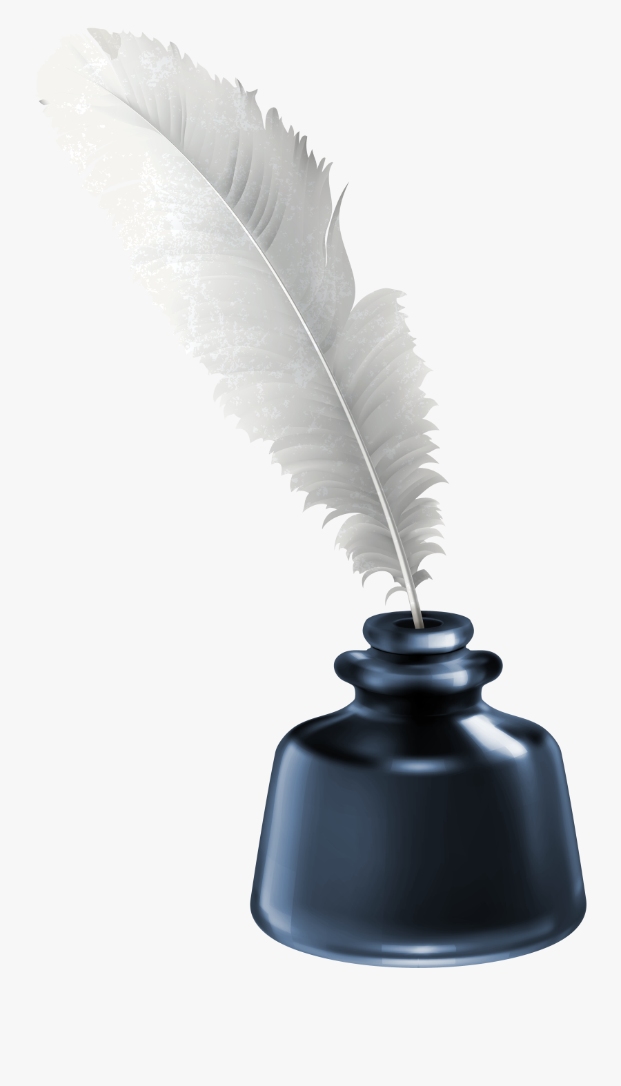 Pin Ink Clipart Quill - Ink Pot And Quill, Transparent Clipart