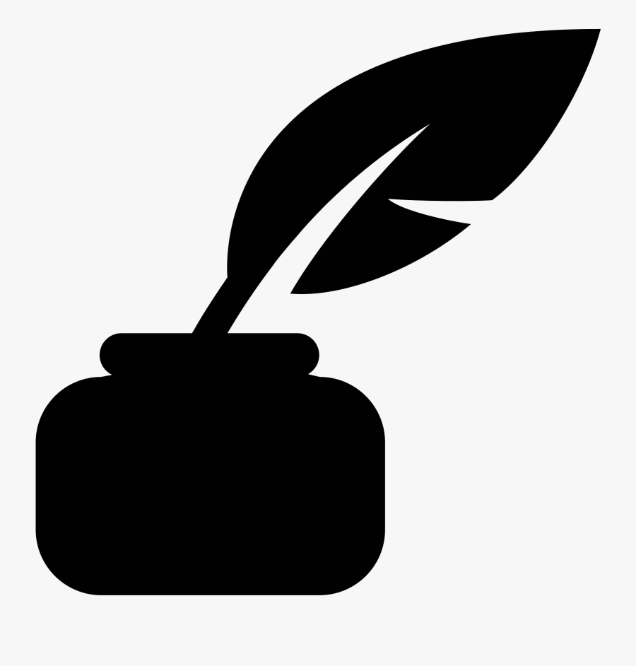 Quill With Ink Icon Pen And Ink Icon , Free Transparent Clipart