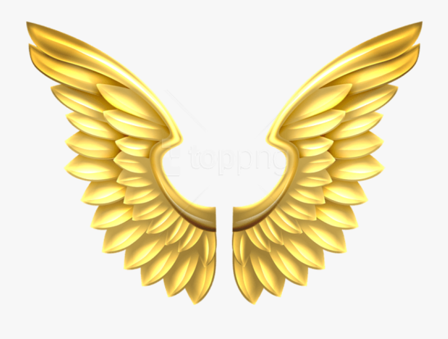 Free Png Download Gold Wings Transparent Clipart Png - Golden Angel Wings Png, Transparent Clipart