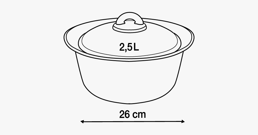 Pan Drawing Casserole For Free Download - Line Art, Transparent Clipart