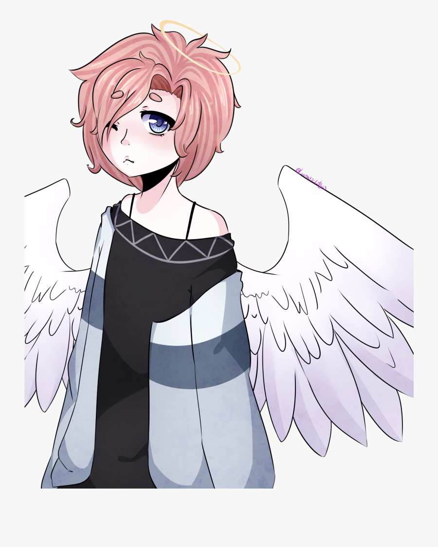 Angel Boy By Lunaticlily13 - Small Angel Anime Boy, Transparent Clipart