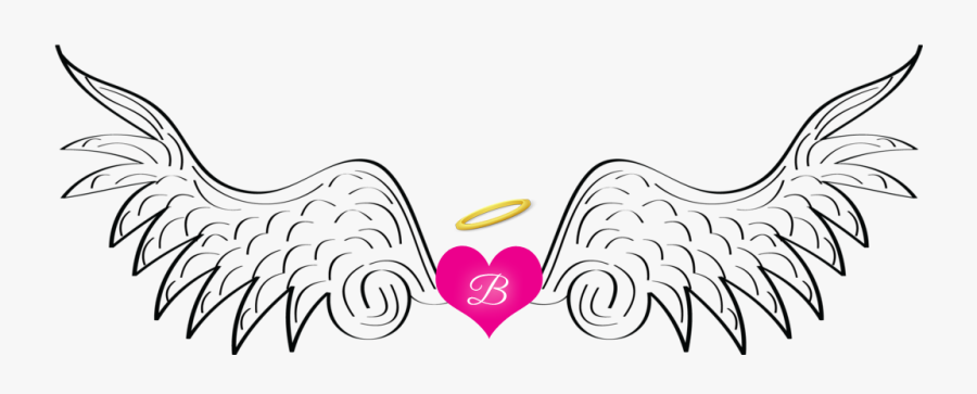 B Angel Wings - Angel Wings Clipart Png Transparent, Transparent Clipart