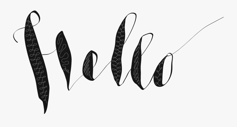 Words Drawing Pen And Ink Transparent Png Clipart Free - Надписи Чб, Transparent Clipart