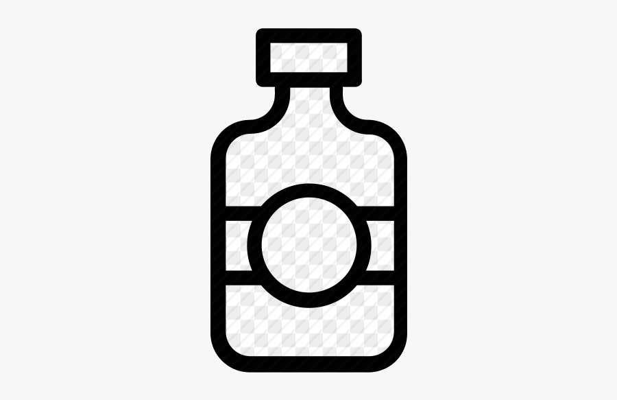 Baby Bottle X Clipart Hair Oil Black And White Transparent - Hair Oil Bottle Clipart, Transparent Clipart