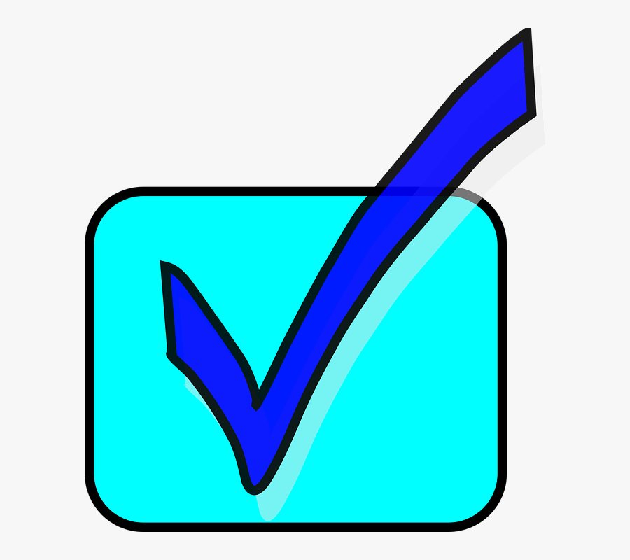 Rounded Checkbox Clipart - Check Mark, Transparent Clipart