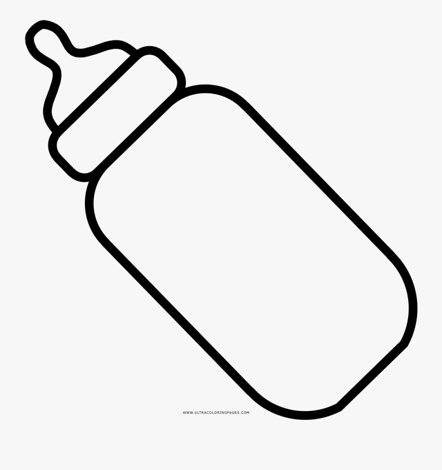 Coloring Pages Baby Bottles - Imagenes De Biberones Para Colorear, Transparent Clipart