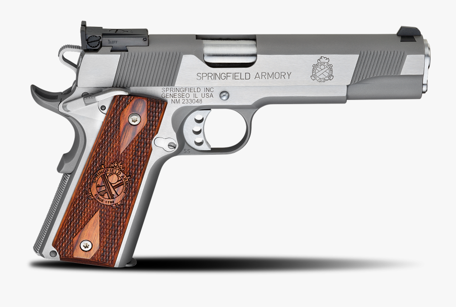 Gun Clipart Girly - Springfield Armory Range Officer 45 Stainless Steel, Transparent Clipart