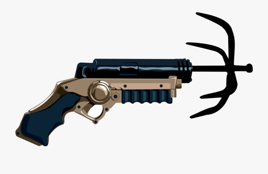 Rime Clipart Firearm - Spy Grappling Hook Gun, Transparent Clipart