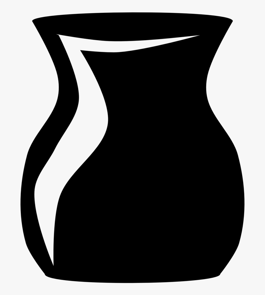 Short Vase - Black Vase Clipart, Transparent Clipart