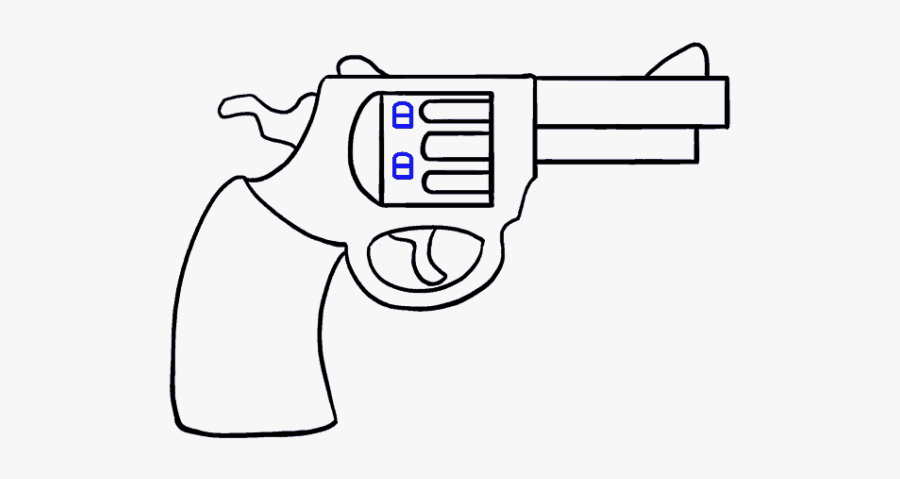 Gun Easy To Draw, Transparent Clipart