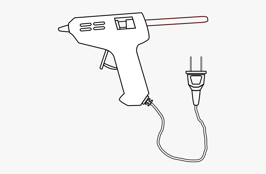 Hot-melt Adhesive Drawing Silicone Tool Gun - Pistola De Silicona Para Pintar, Transparent Clipart