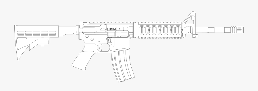 Gun Barrel Line Art Drawing - Things To 3d Model, Transparent Clipart