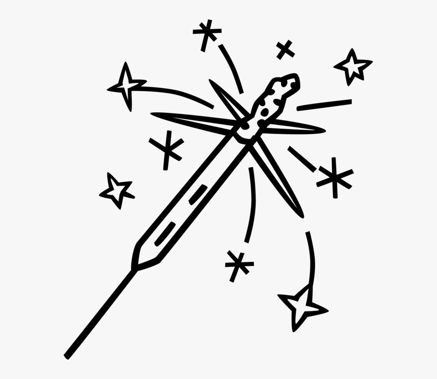 Transparent Sparklers Clipart - Sparklers Clipart Black And White, Transparent Clipart