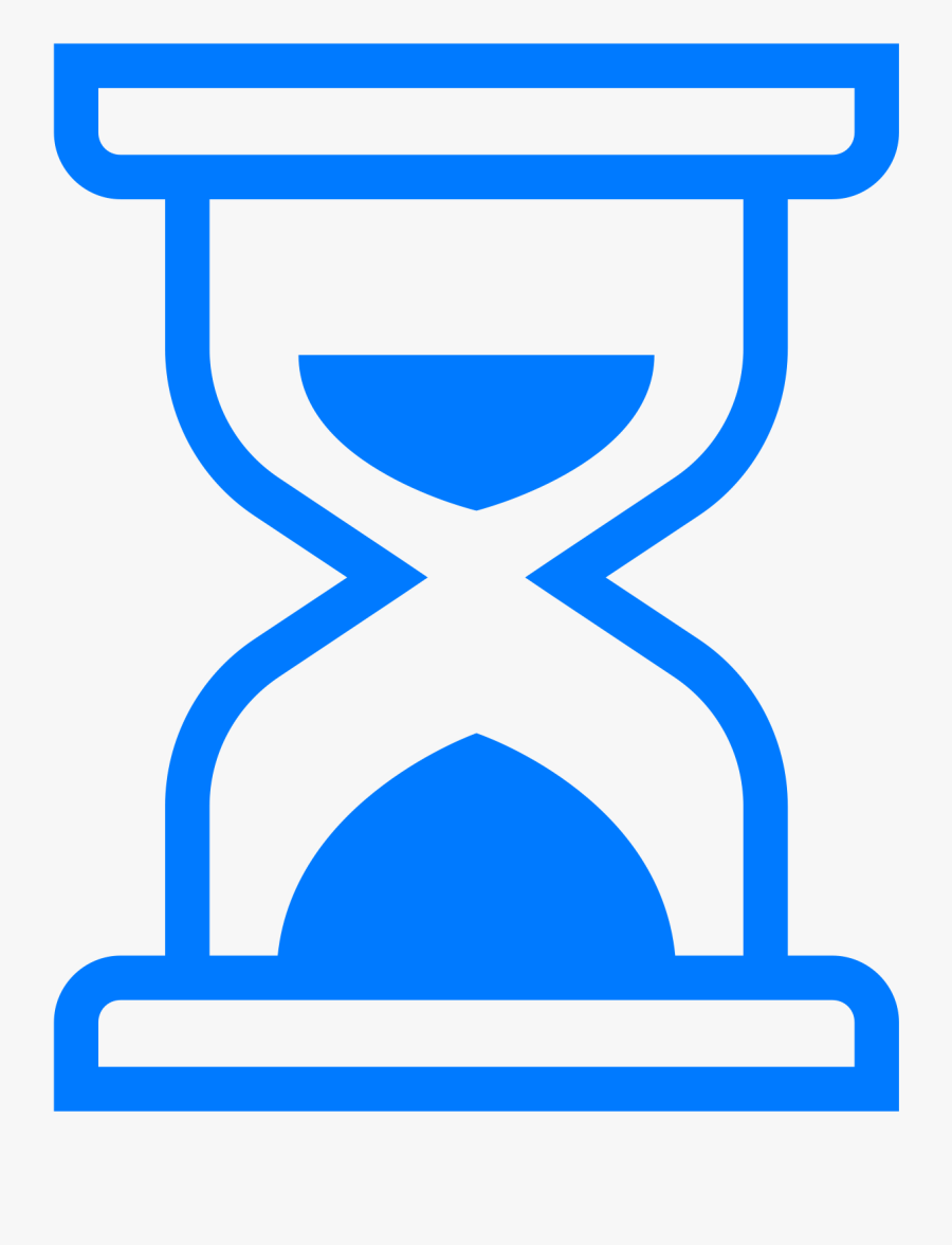 Indicate Endorsement Trademark Holder By Simply Printing - Transparent Background Blue Hourglass Icon, Transparent Clipart