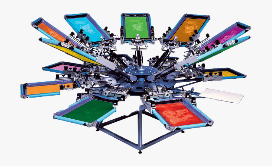 Screen Printed Clipart - T Shirt Screen Printing Machine, Transparent Clipart