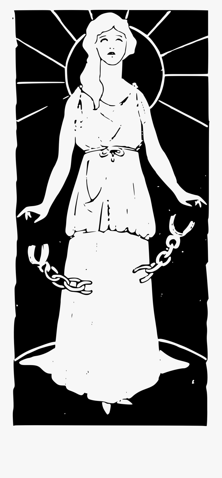 No Chains Woman Icons Png - Women Break Free From Oppression, Transparent Clipart