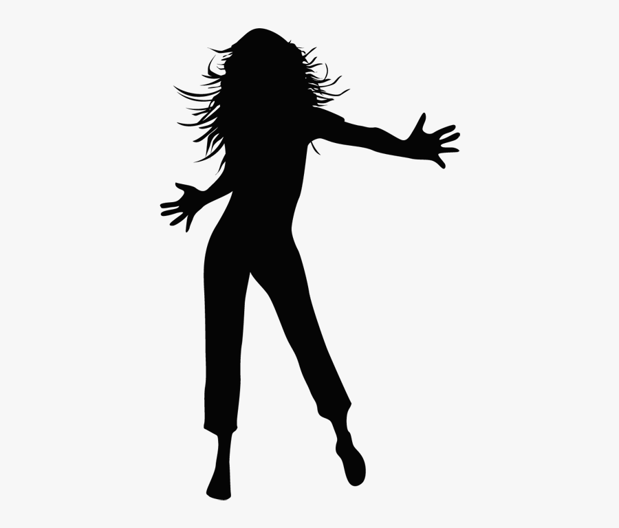 Dance Silhouette Drawing Clip Art - Dancing Girl Silhouette Png, Transparent Clipart