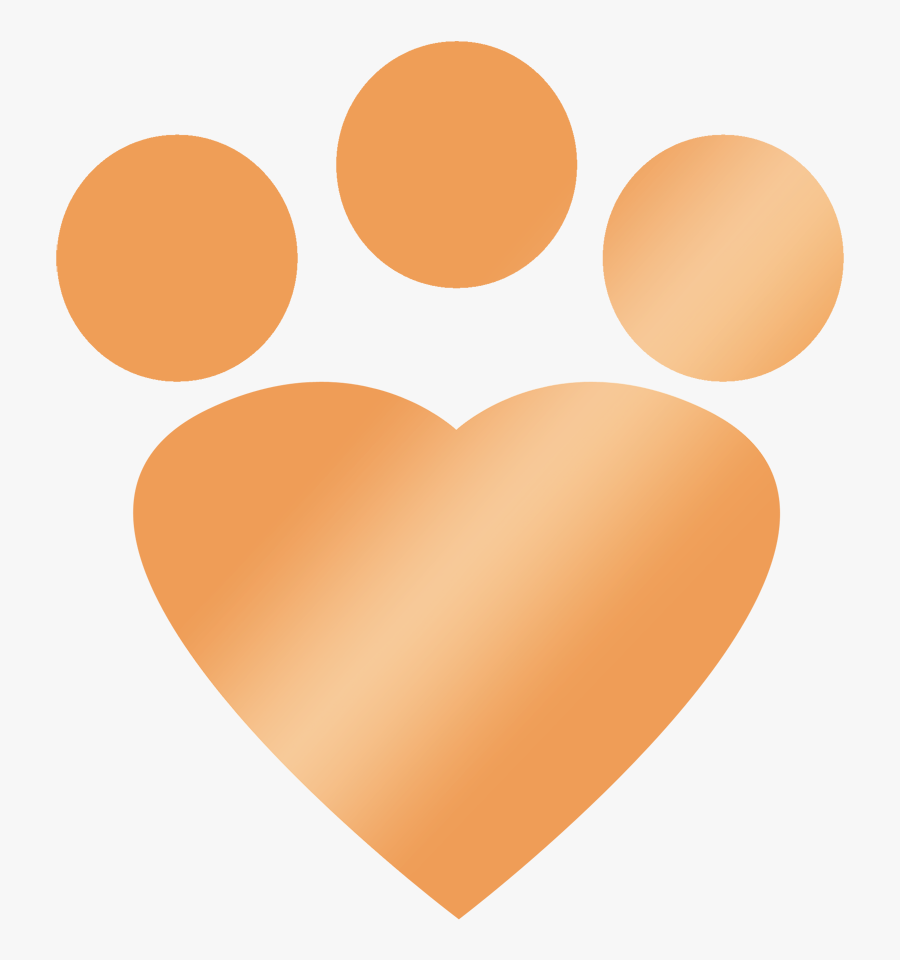 Transparent Paw Print Heart Clipart - Heart, Transparent Clipart