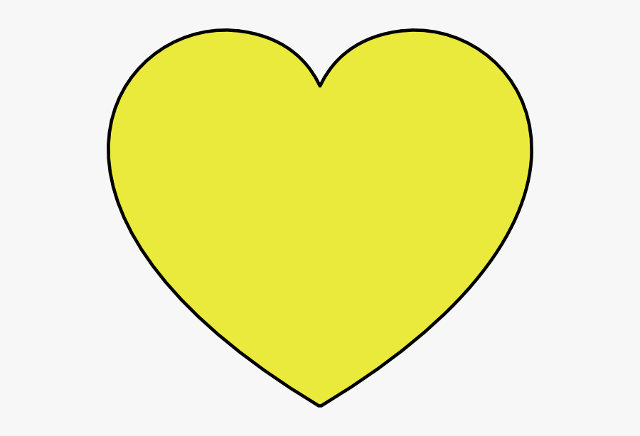 Goldheart Svg Clip Arts - Transparent Background Yellow Heart, Transparent Clipart