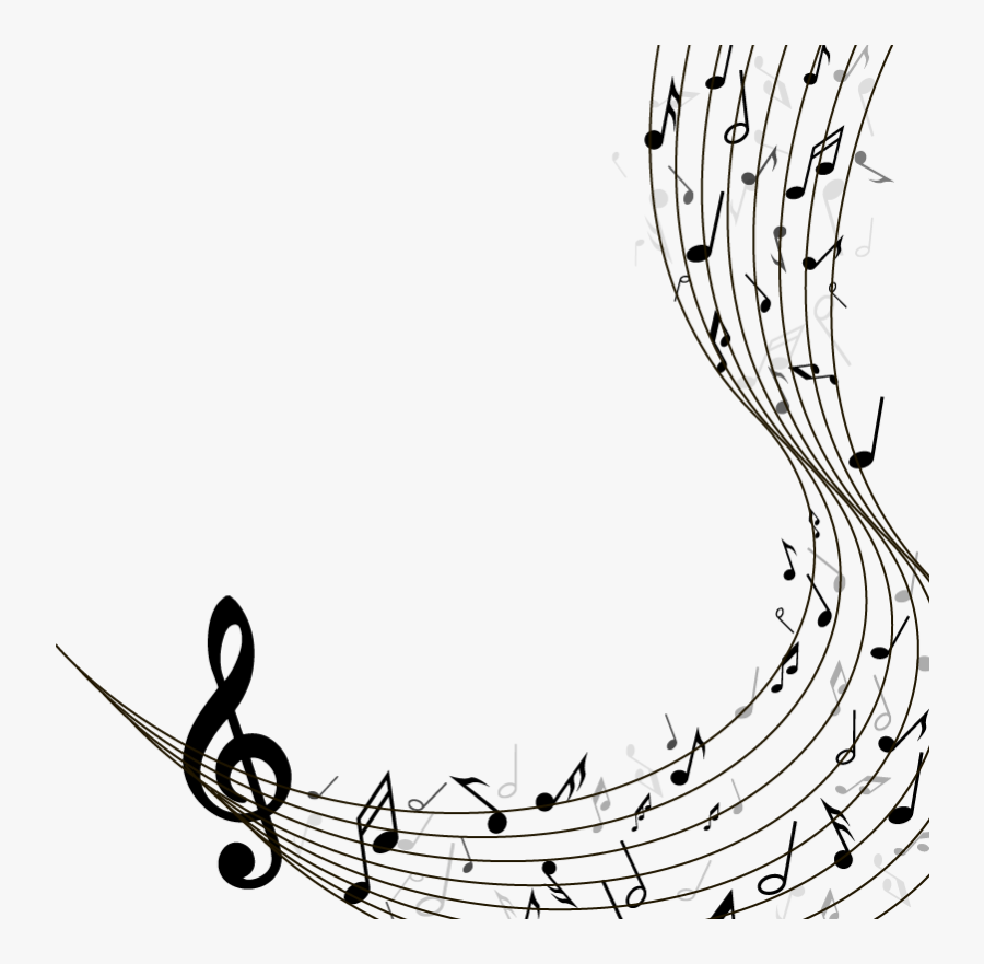 Musical Note Staff - Transparent Musical Notes Vector, Transparent Clipart