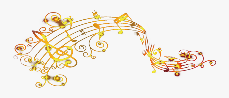 Musical Note Gold - Gold Music Notes Transparent Background, Transparent Clipart