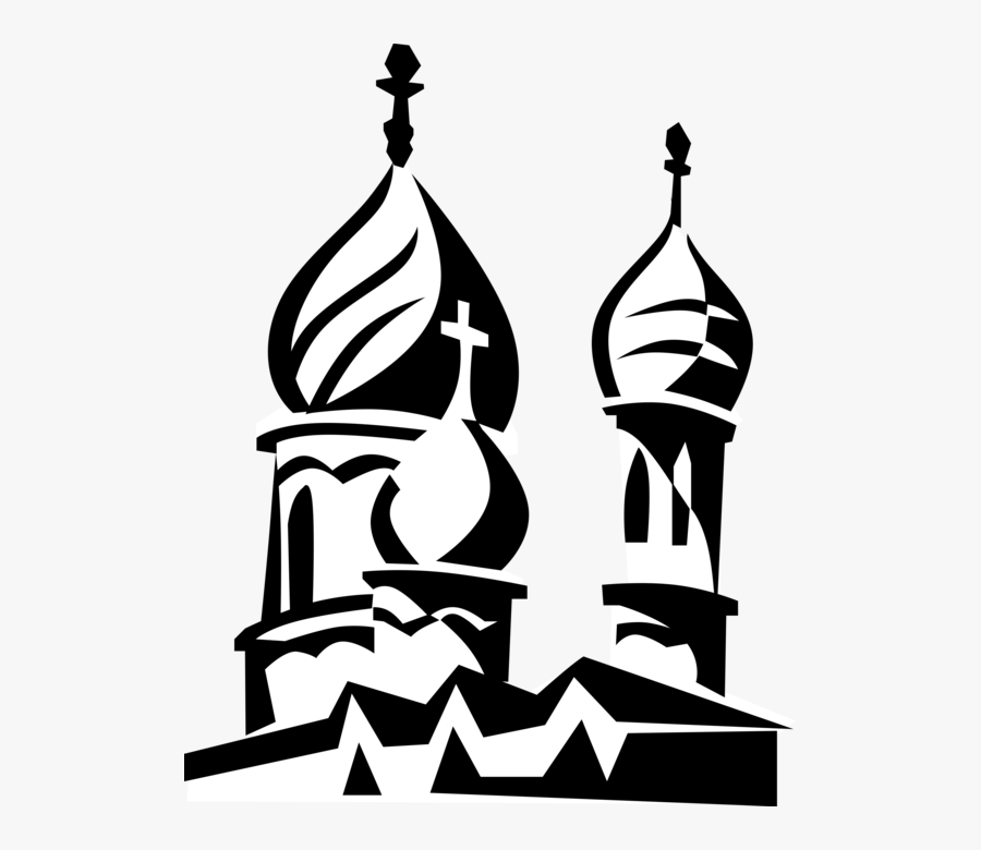 Vector Illustration Of Russian Eastern Orthodox Religion - Vector Clipart Russian Art Clipart, Transparent Clipart