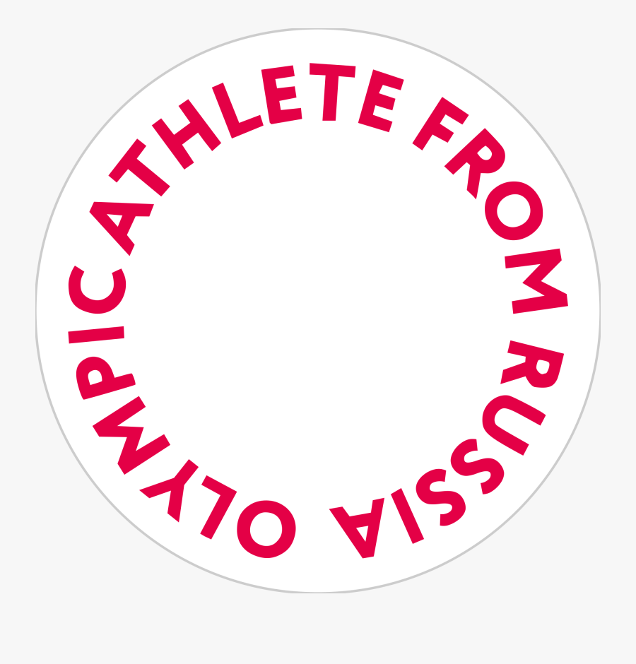 File Athlete From Russia - Olympic Athletes Of Russia, Transparent Clipart