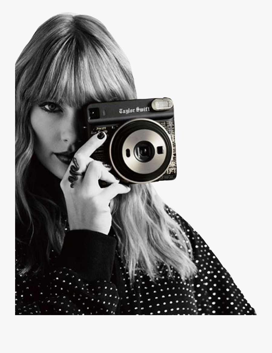 Transparent Polaroid Camera Clipart Black And White - Taylor Swift Instax Camera, Transparent Clipart