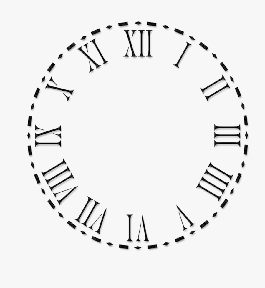 Clock Face Roman Numerals Numeral System - Make A Roman Numeral Clock, Transparent Clipart
